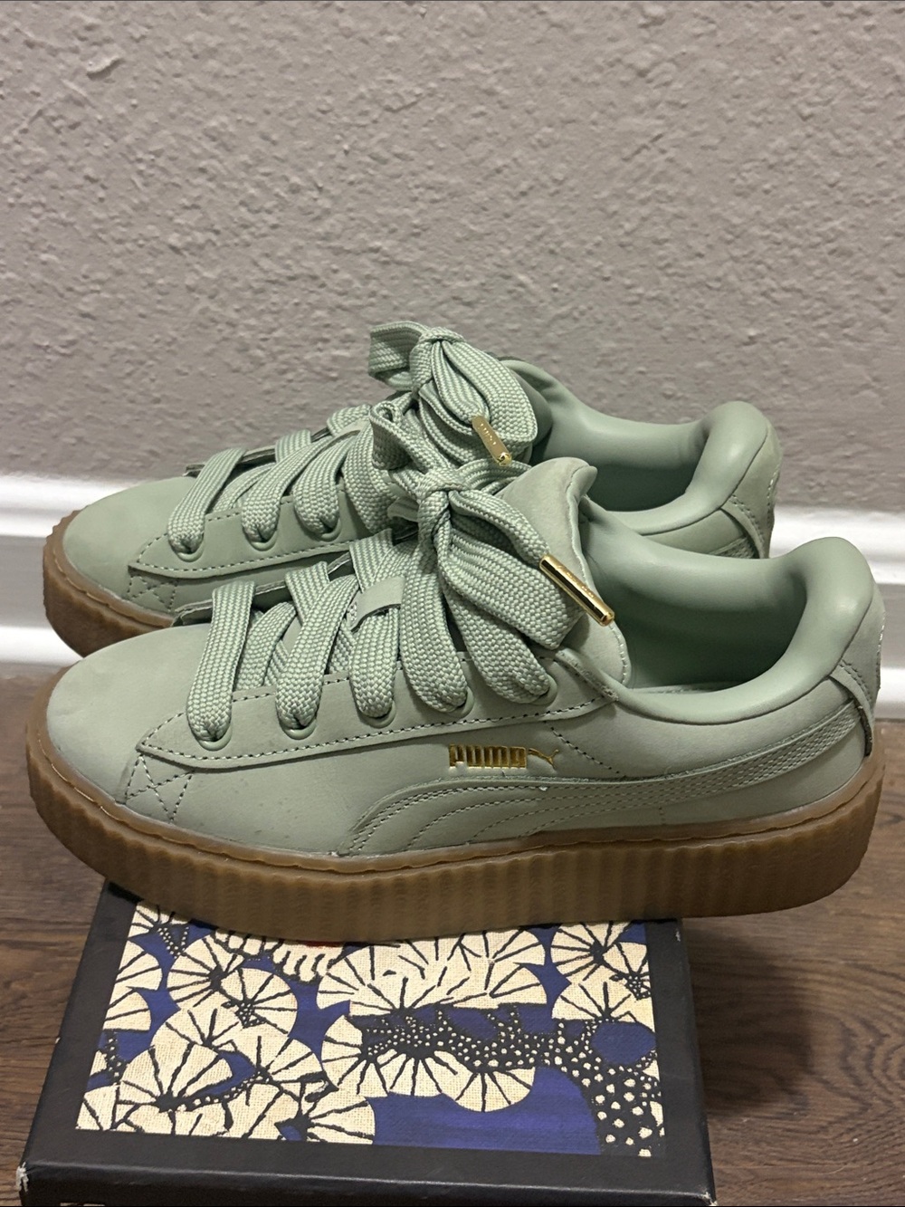 Women's Fenty x Puma Creeper Phatty 'Earth Tone Pack - Green Fog